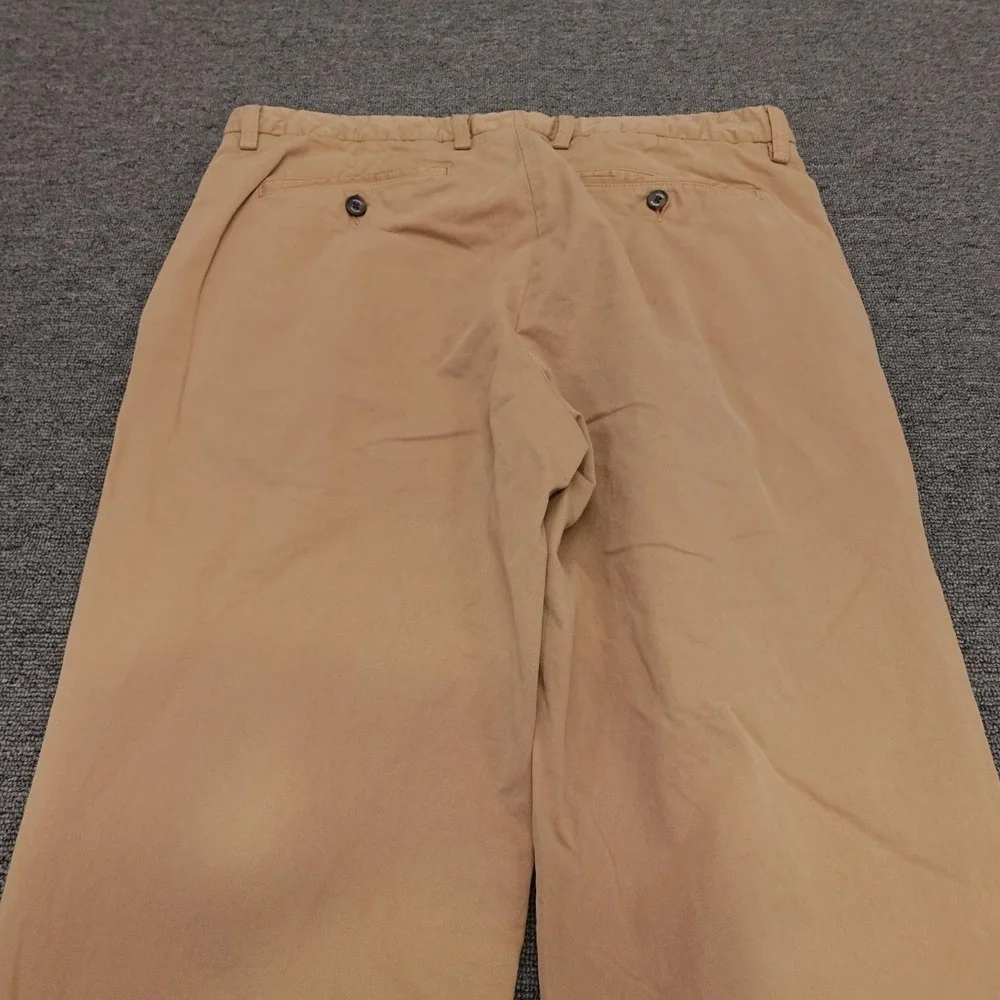 Tommy Bahama Pants Mens 35x32 Beige Pima Cotton Modal Chino Straight Leg Casual